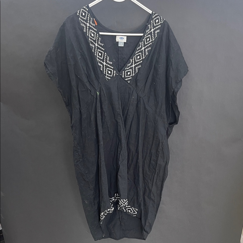 Old Navy Black Shirt with White Accents